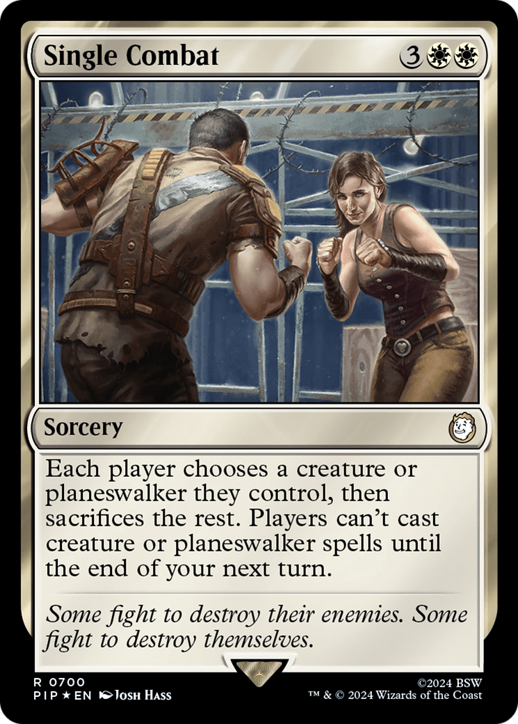 Single Combat (Surge Foil) [Fallout] | Galactic Gamez