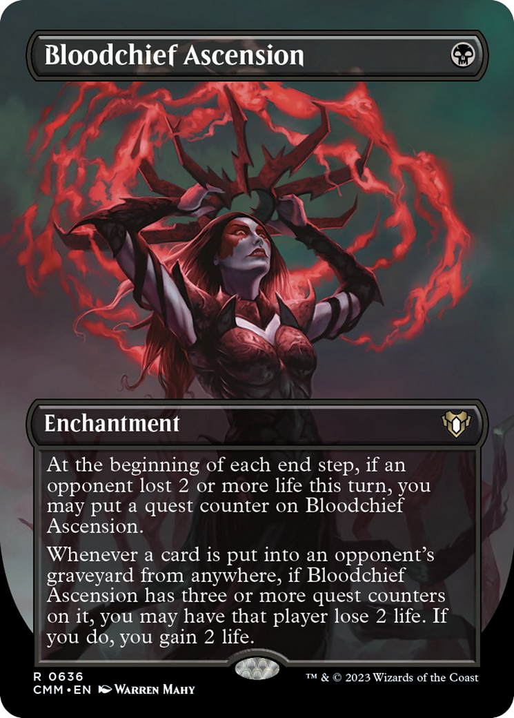 Bloodchief Ascension (Borderless Alternate Art) [Commander Masters] | Galactic Gamez