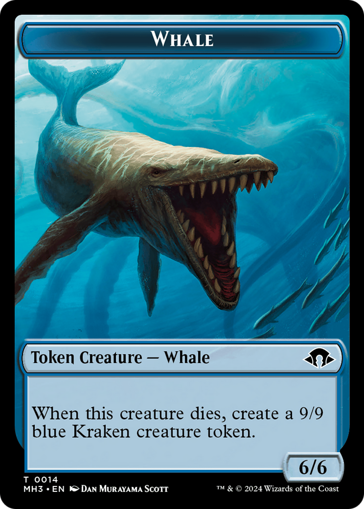 Phyrexian Germ // Whale Double-Sided Token [Modern Horizons 3 Tokens] | Galactic Gamez