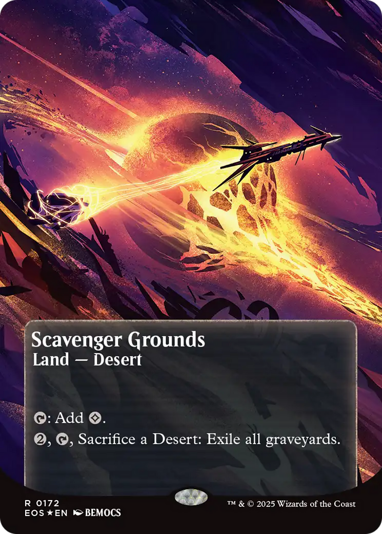 Scavenger Grounds (0172) (Borderless) (Galaxy Foil) [Edge of Eternities: Stellar Sights] | Galactic Gamez