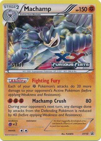 Machamp (XY13) (Staff) [XY: Black Star Promos] | Galactic Gamez