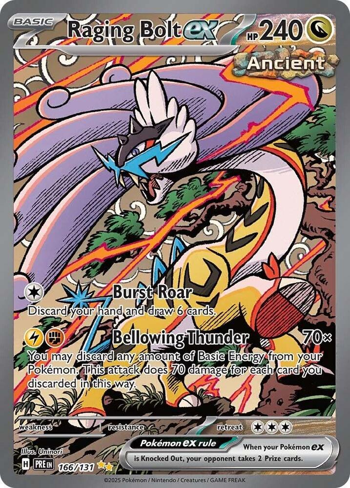 Raging Bolt ex (166/131) [Scarlet & Violet: Prismatic Evolutions] | Galactic Gamez