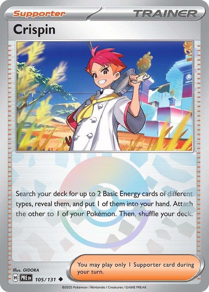 Crispin (105/131) (Poke Ball Pattern) [Scarlet & Violet: Prismatic Evolutions] | Galactic Gamez