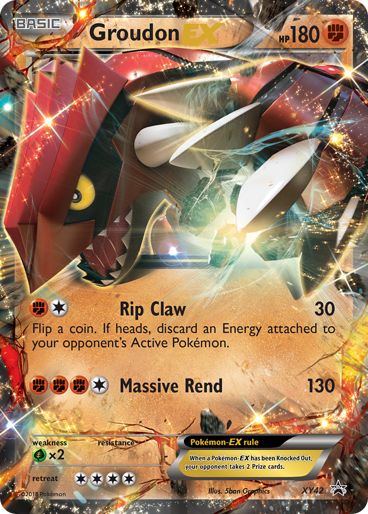 Groudon EX (XY42) [XY: Black Star Promos] | Galactic Gamez