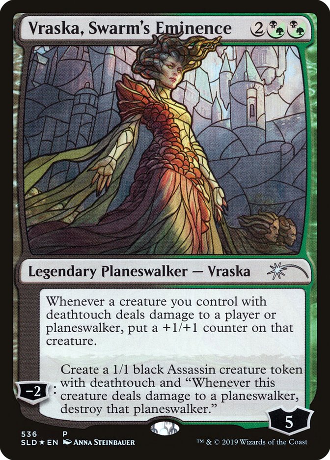 Vraska, Swarm's Eminence (Stained Glass) [Secret Lair Drop Promos] | Galactic Gamez