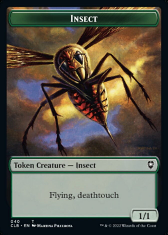 Spider // Insect Double-Sided Token [Commander Legends: Battle for Baldur's Gate Tokens] | Galactic Gamez