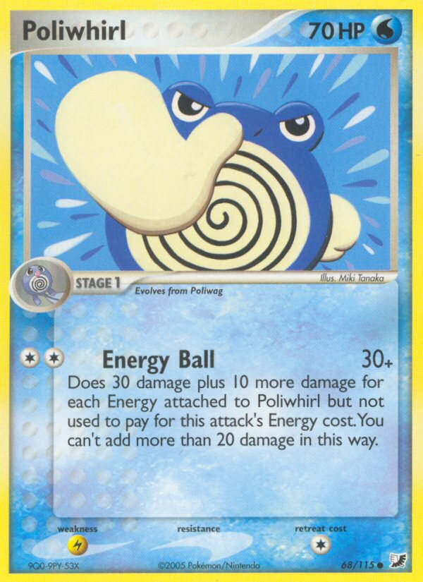 Poliwhirl (68/115) [EX: Unseen Forces] | Galactic Gamez