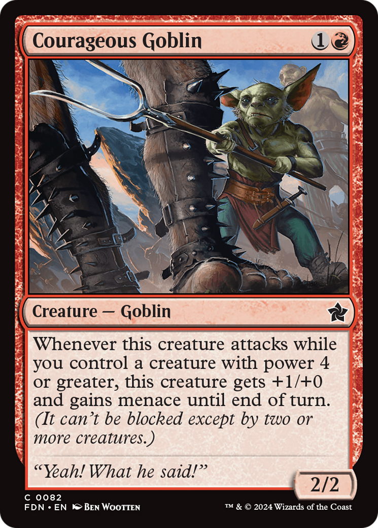 Courageous Goblin [Foundations] | Galactic Gamez