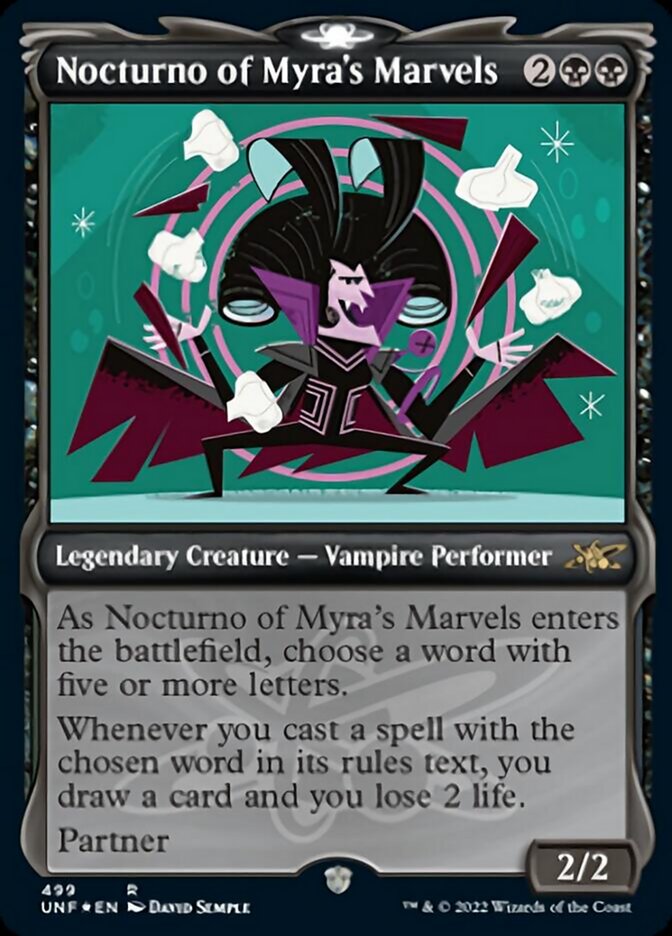 Nocturno of Myra's Marvels (Showcase) (Galaxy Foil) [Unfinity] | Galactic Gamez