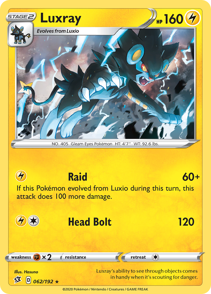 Luxray (062/192) [Sword & Shield: Rebel Clash] | Galactic Gamez