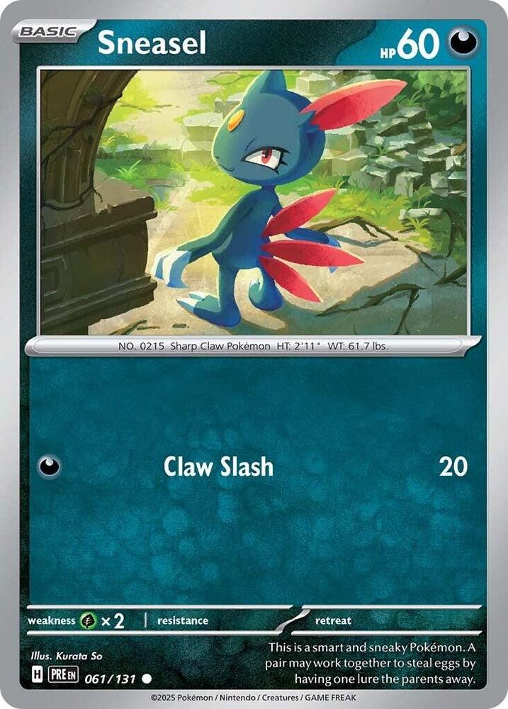 Sneasel (061/131) [Scarlet & Violet: Prismatic Evolutions] | Galactic Gamez