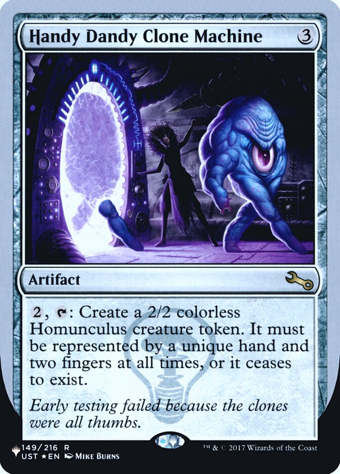 Handy Dandy Clone Machine (Unfinity Foil Edition) [The List] | Galactic Gamez