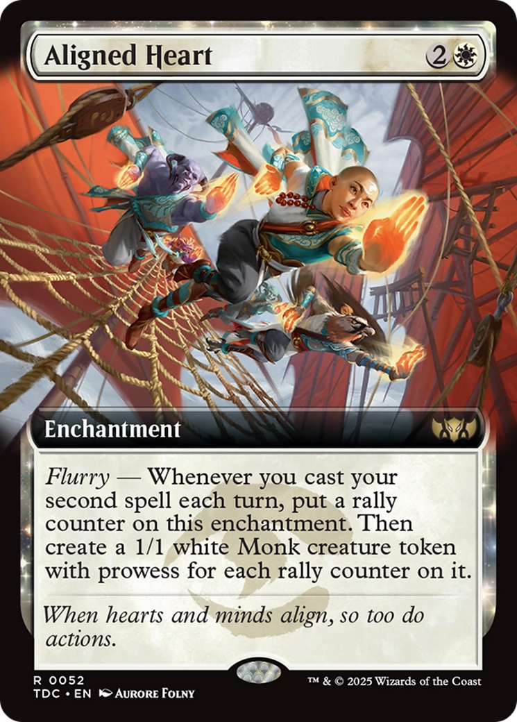 Aligned Heart (Extended Art) [Tarkir: Dragonstorm Commander] | Galactic Gamez
