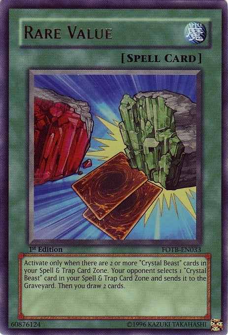 Rare Value [FOTB-EN033] Ultra Rare | Galactic Gamez