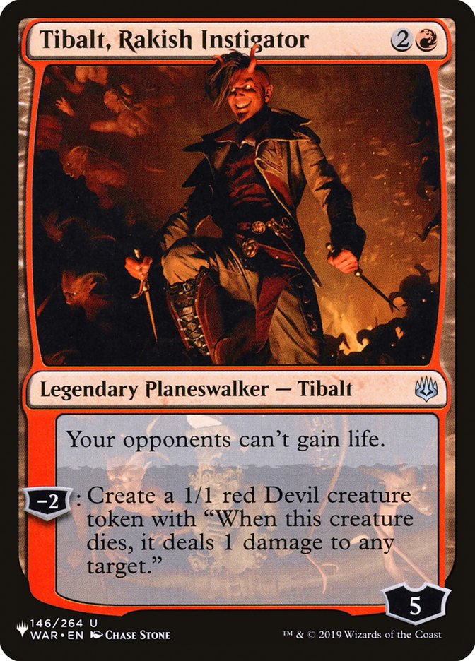 Tibalt, Rakish Instigator [The List] | Galactic Gamez