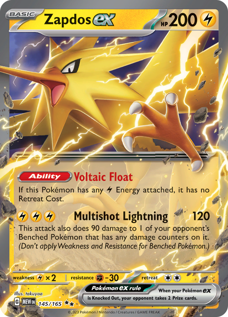 Zapdos ex (145/165) [Scarlet & Violet 151] | Galactic Gamez