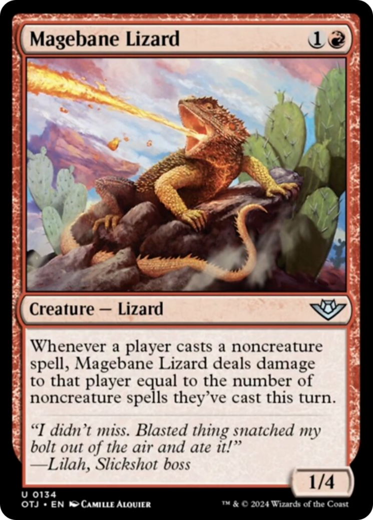 Magebane Lizard [Outlaws of Thunder Junction] | Galactic Gamez