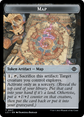 Map // Skeleton Pirate Double-Sided Token [The Lost Caverns of Ixalan Commander Tokens] | Galactic Gamez