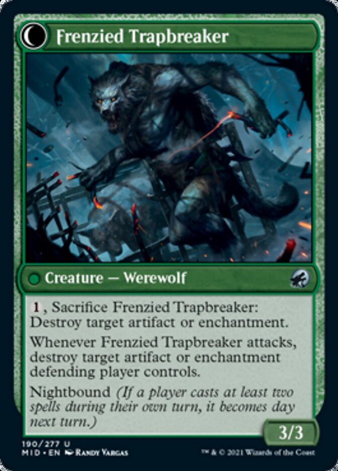 Outland Liberator // Frenzied Trapbreaker [Innistrad: Midnight Hunt] | Galactic Gamez