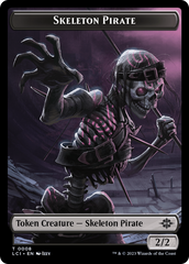 Fungus Dinosaur // Skeleton Pirate Double-Sided Token [The Lost Caverns of Ixalan Tokens] | Galactic Gamez