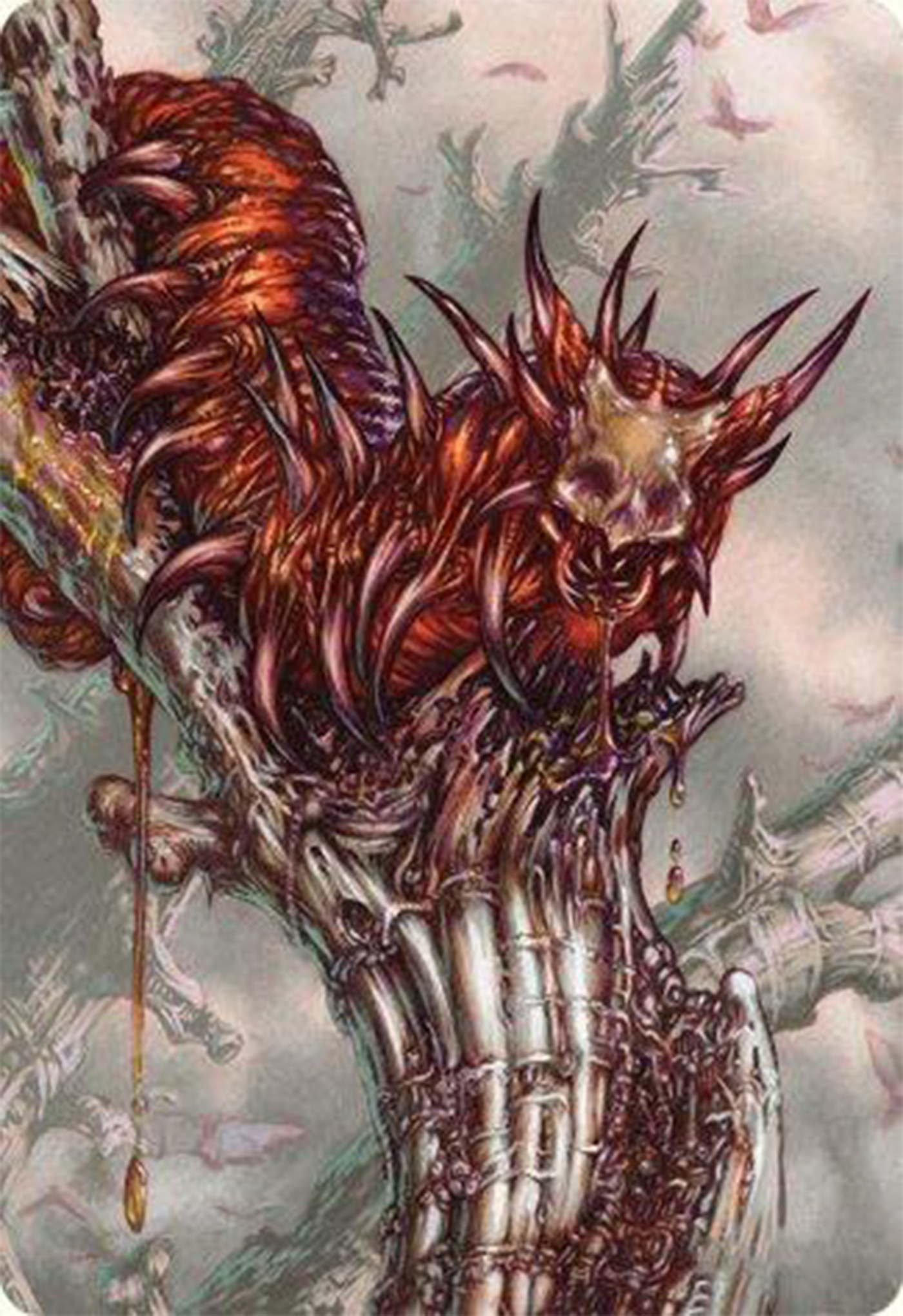 Grist, Voracious Larva Art Card [Modern Horizons 3 Art Series] | Galactic Gamez