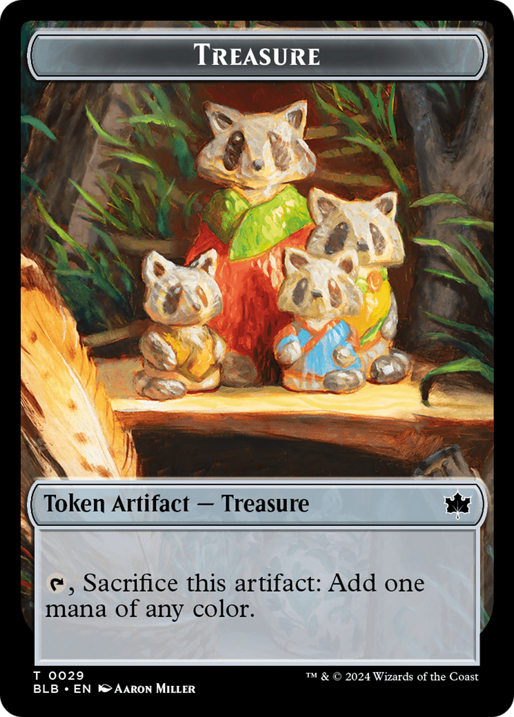 Squirrel // Treasure Double-Sided Token [Bloomburrow Tokens] | Galactic Gamez