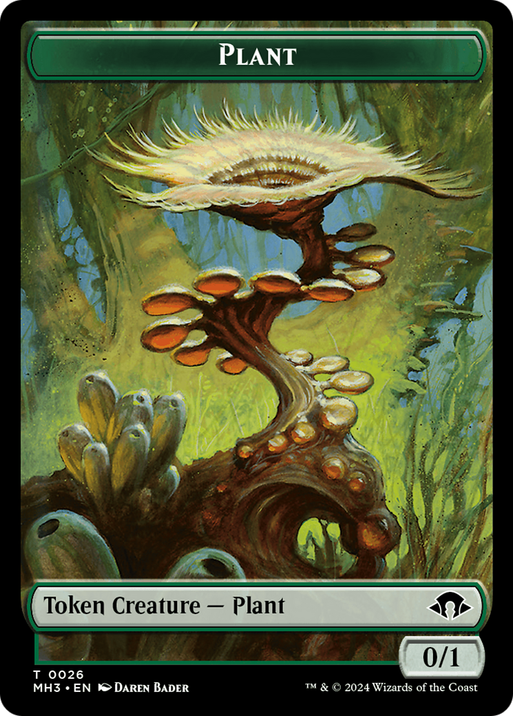 Plant // Energy Reserve Double-Sided Token [Modern Horizons 3 Tokens] | Galactic Gamez