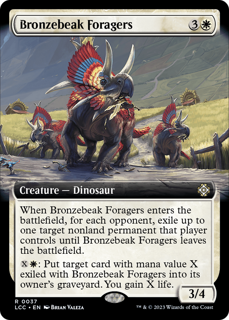 Bronzebeak Foragers (Extended Art) [The Lost Caverns of Ixalan Commander] | Galactic Gamez