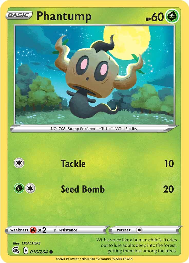 Phantump (016/264) [Sword & Shield: Fusion Strike] | Galactic Gamez