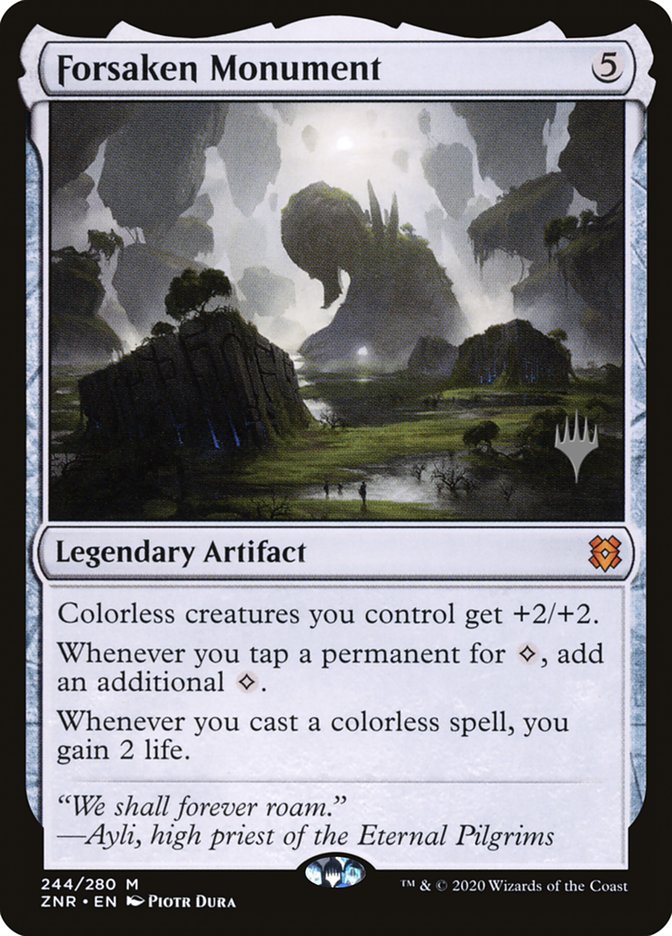 Forsaken Monument (Promo Pack) [Zendikar Rising Promos] | Galactic Gamez