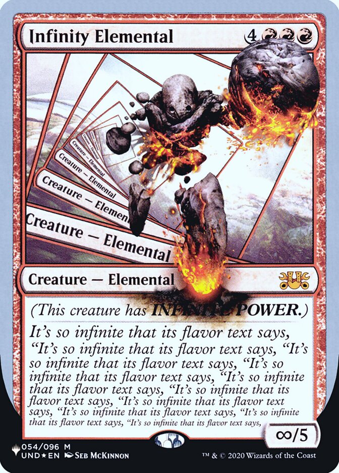 Infinity Elemental (Unfinity Foil Edition) [The List] | Galactic Gamez