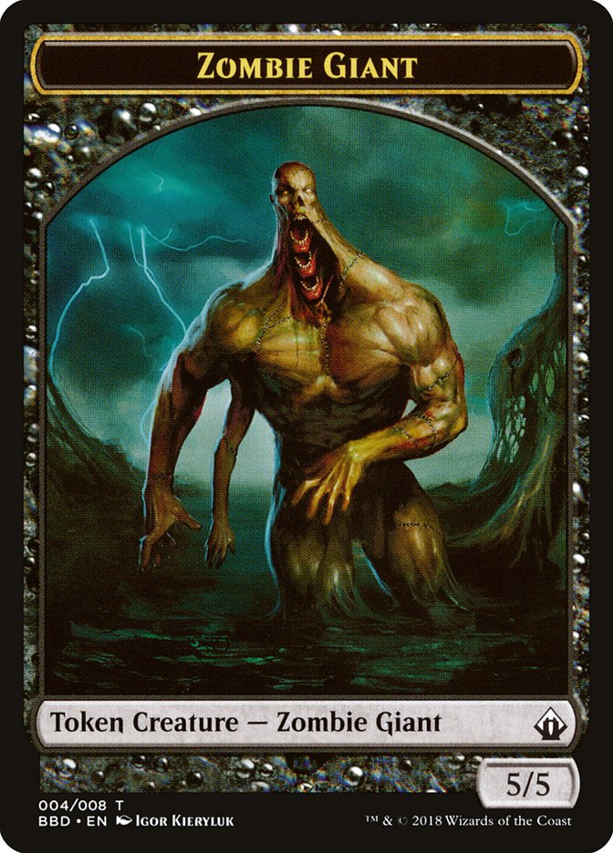 Zombie Giant Token [Battlebond Tokens] | Galactic Gamez