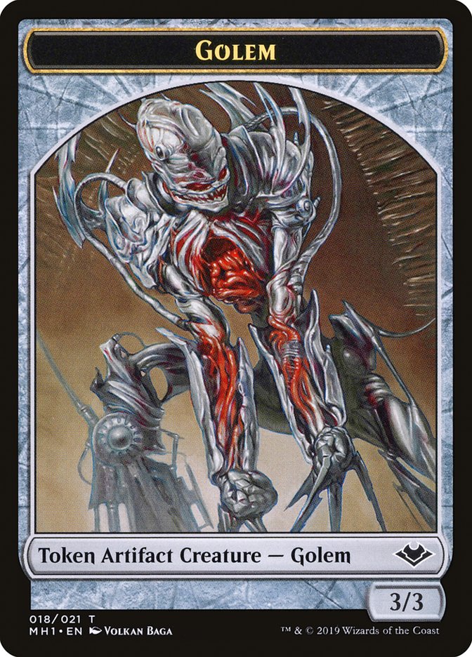 Goblin (010) // Golem (018) Double-Sided Token [Modern Horizons Tokens] | Galactic Gamez
