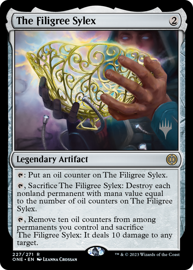 The Filigree Sylex (Promo Pack) [Phyrexia: All Will Be One Promos] | Galactic Gamez