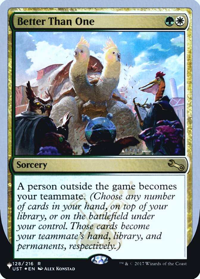Better Than One (Unfinity Foil Edition) [The List] | Galactic Gamez