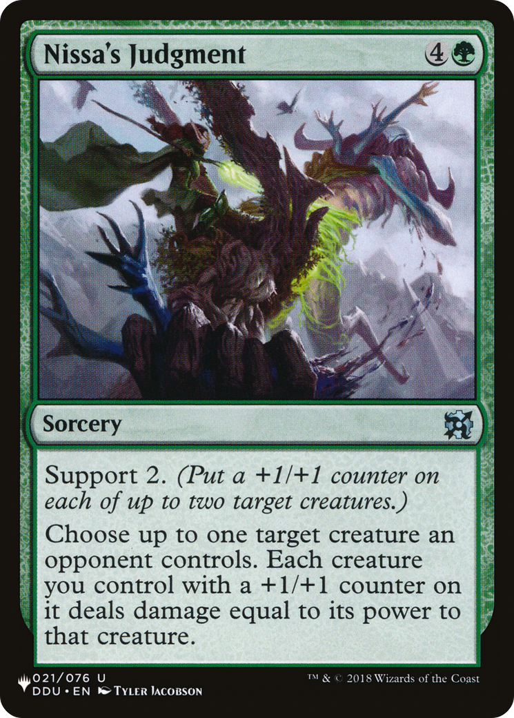Nissa's Judgment [The List] | Galactic Gamez