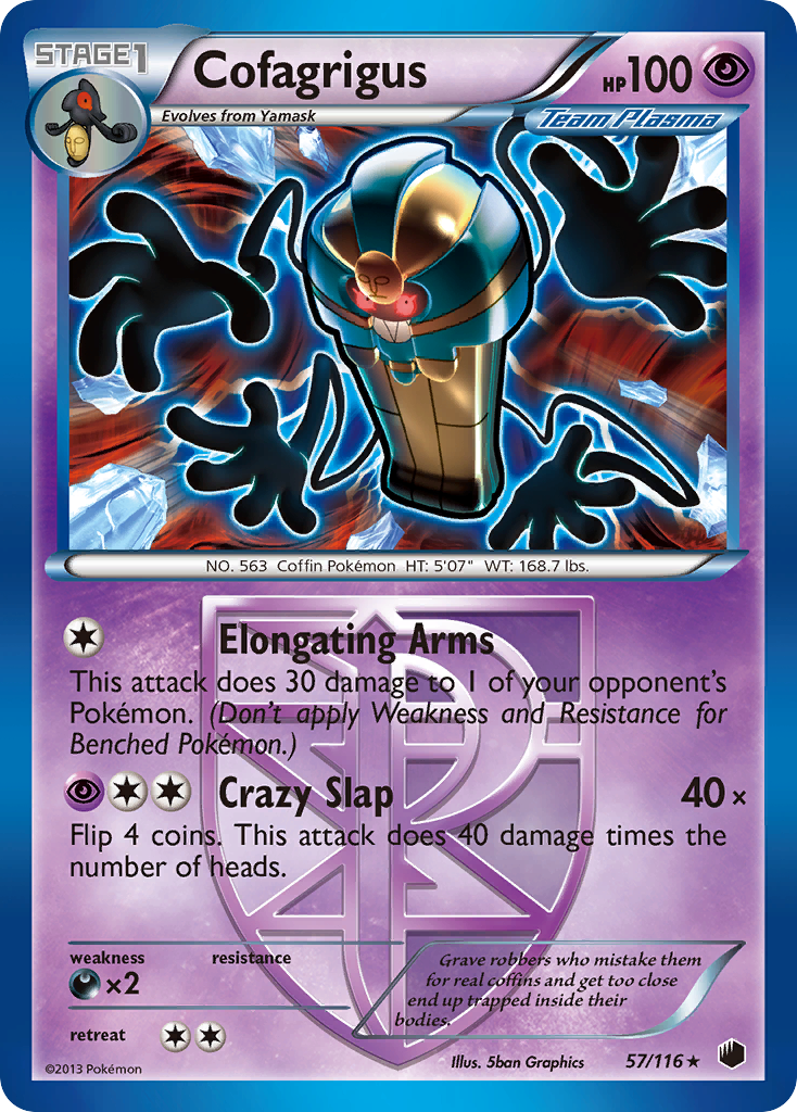 Cofagrigus (57/116) [Black & White: Plasma Freeze] | Galactic Gamez