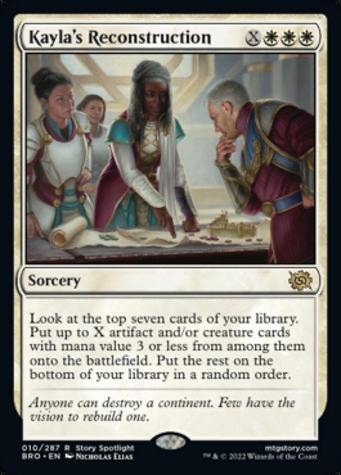 Kayla's Reconstruction (Promo Pack) [The Brothers' War Promos] | Galactic Gamez