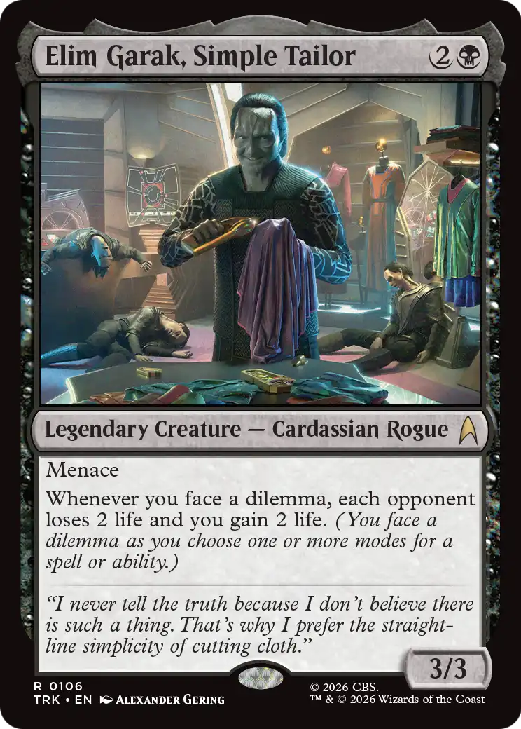 Elim Garak, Simple Tailor [Star Trek] | Galactic Gamez