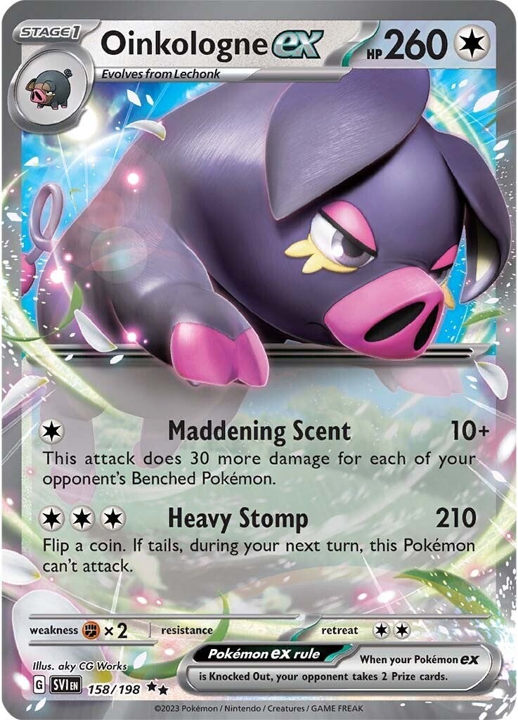 Oinkalogne ex (158/198) (Jumbo Card) [Scarlet & Violet: Base Set] | Galactic Gamez