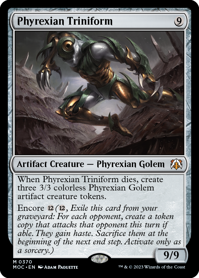 Phyrexian Triniform [March of the Machine Commander] | Galactic Gamez