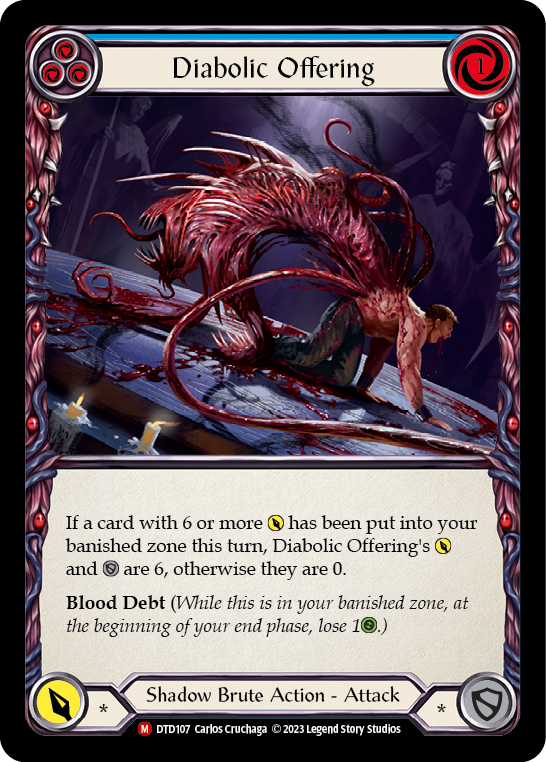 Diabolic Offering [DTD107] (Dusk Till Dawn)  Rainbow Foil | Galactic Gamez