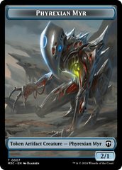 Phyrexian Myr // Servo Double-Sided Token [Modern Horizons 3 Commander Tokens] | Galactic Gamez