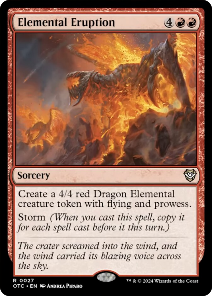 Elemental Eruption [Outlaws of Thunder Junction Commander] | Galactic Gamez