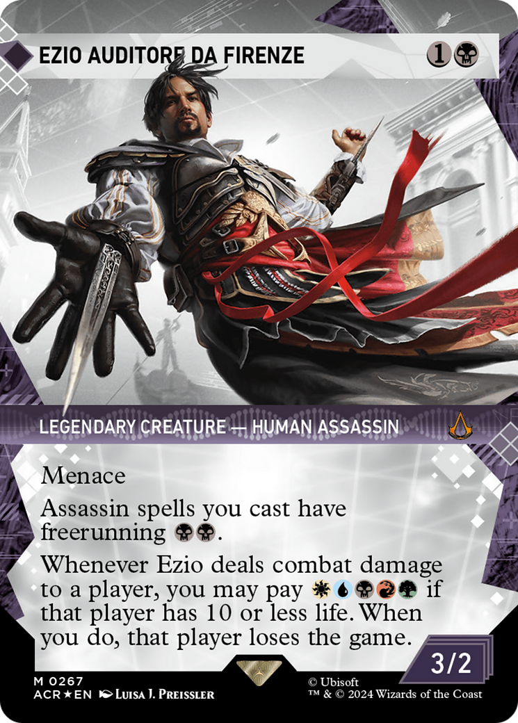 Ezio Auditore da Firenze (Showcase) (Textured Foil) [Assassin's Creed] | Galactic Gamez