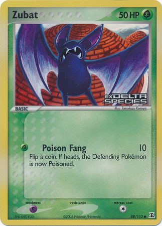 Zubat (88/113) (Stamped) [EX: Delta Species] | Galactic Gamez