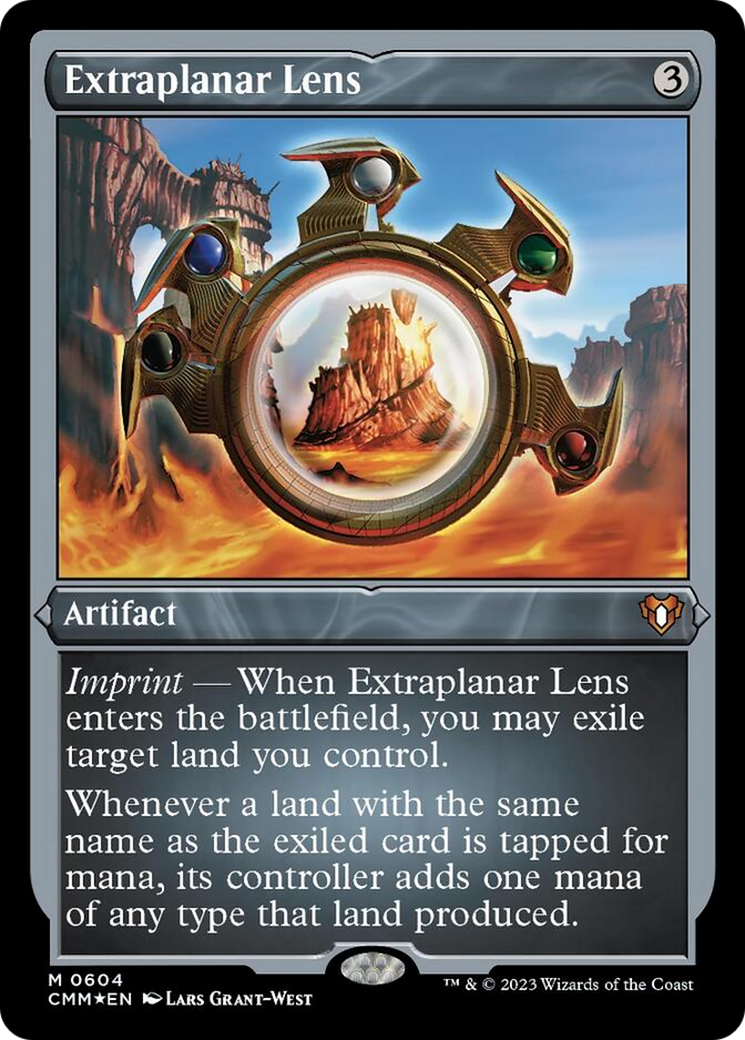 Extraplanar Lens (Foil Etched) [Commander Masters] | Galactic Gamez