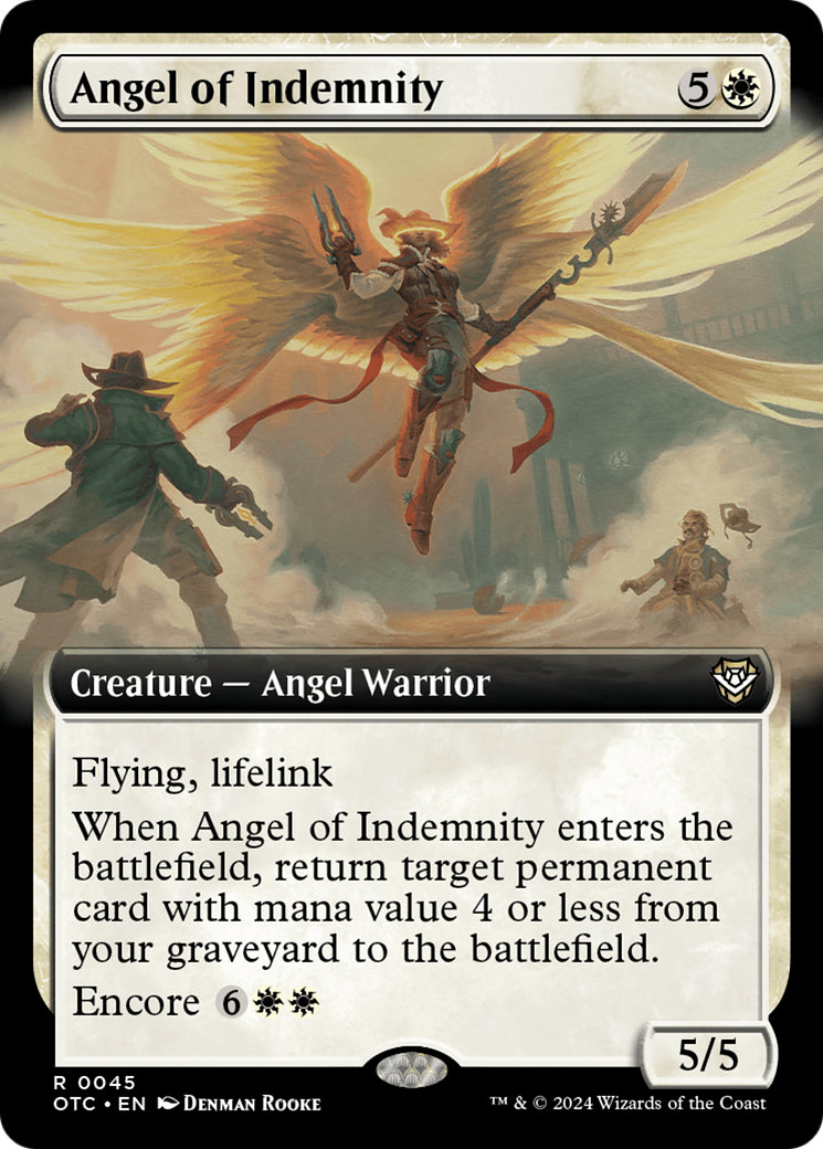 Angel of Indemnity (Extended Art) [Outlaws of Thunder Junction Commander] | Galactic Gamez