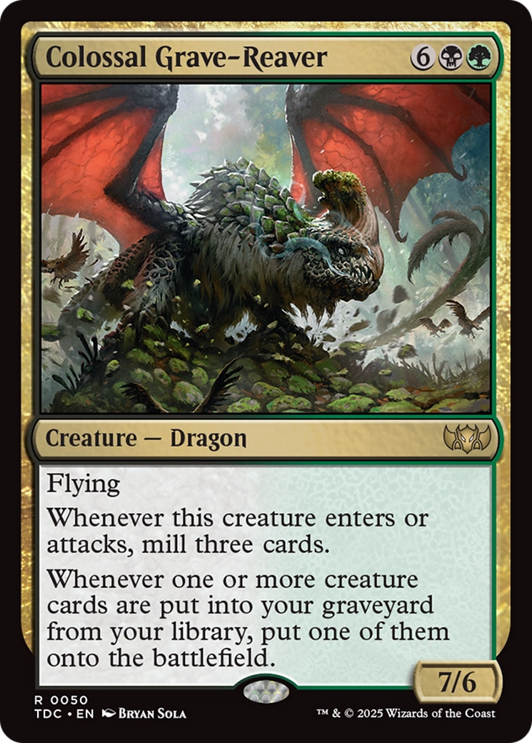 Colossal Grave-Reaver [Tarkir: Dragonstorm Commander] | Galactic Gamez