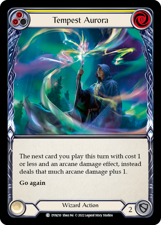 Tempest Aurora (Yellow) [DYN210] (Dynasty) | Galactic Gamez